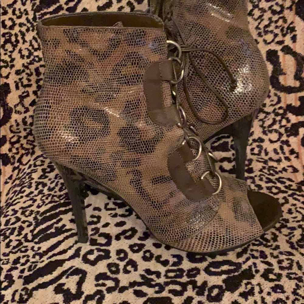 High Heel Open Toe Boot - image 2